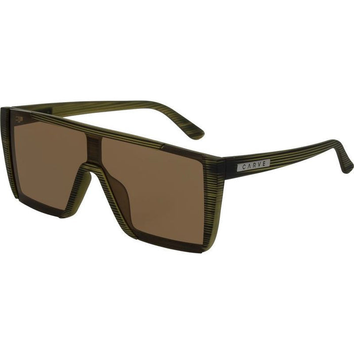 Equinox, Matte Translucent Olive Streak/Brown Polarised Lenses