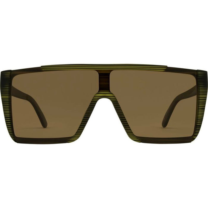 Equinox, Matte Translucent Olive Streak/Brown Polarised Lenses