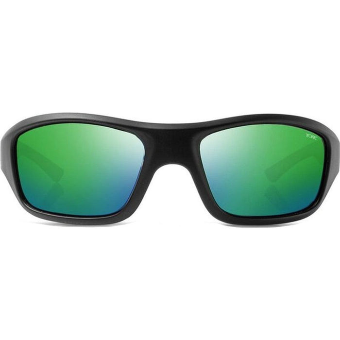 Evo, Matte Black/Green Mirror Polarised Glass Lenses