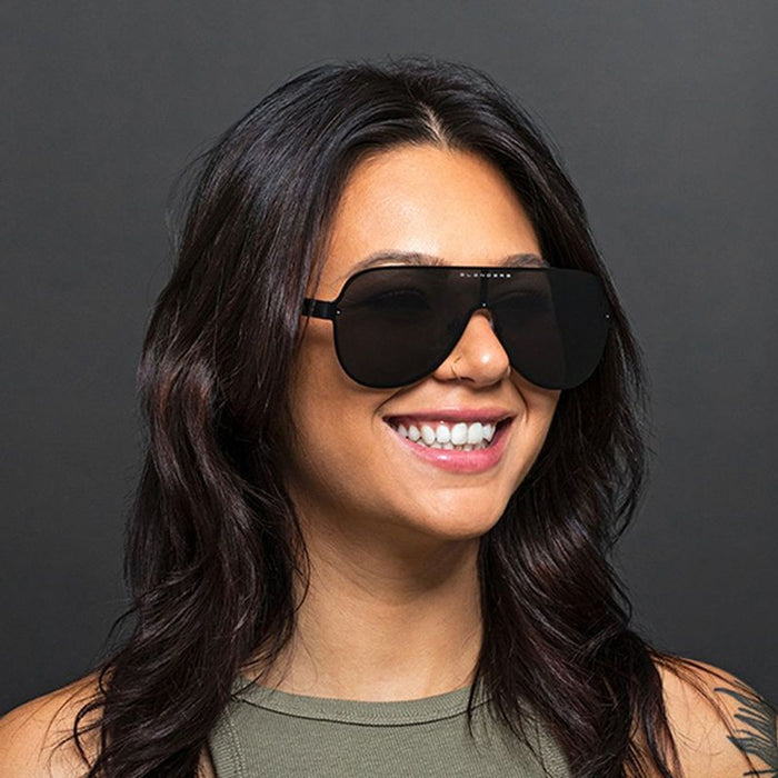 Falcon, Legend Forever Matte Black/Black Smoke Polarised Lenses