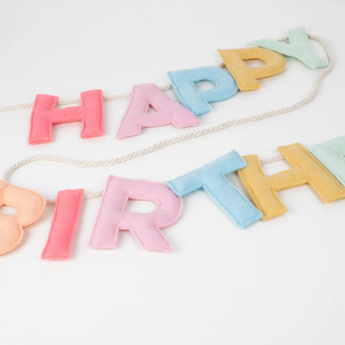 Felt Happy Birthday Garland