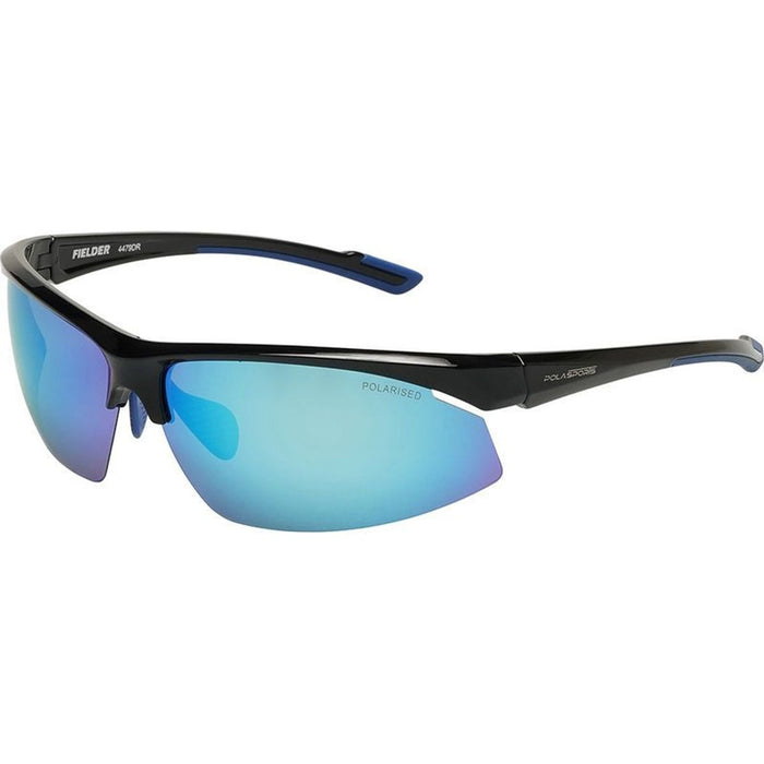 Fielder, Black/Blue Mirror Polarised Lenses