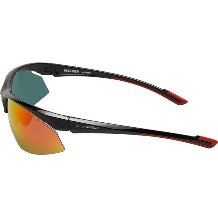 Fielder, Black/Red Mirror Polarised Lenses