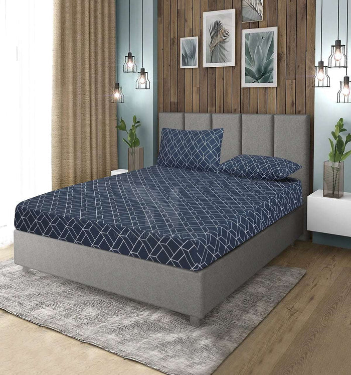 Fitted Double Bed Sheet DS 359 - Nishat Creative Store