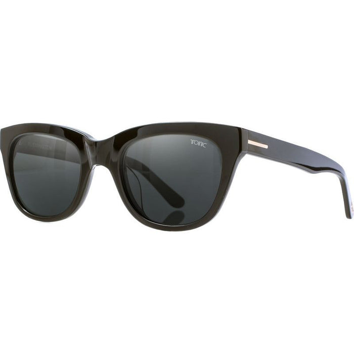 Flemington, Shiny Black/Grey Photochromic Polarised Glass Lenses