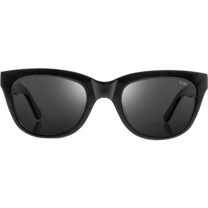Flemington, Shiny Black/Grey Photochromic Polarised Glass Lenses