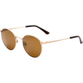 Flint, Brushed Gold/Brown Glass Lenses