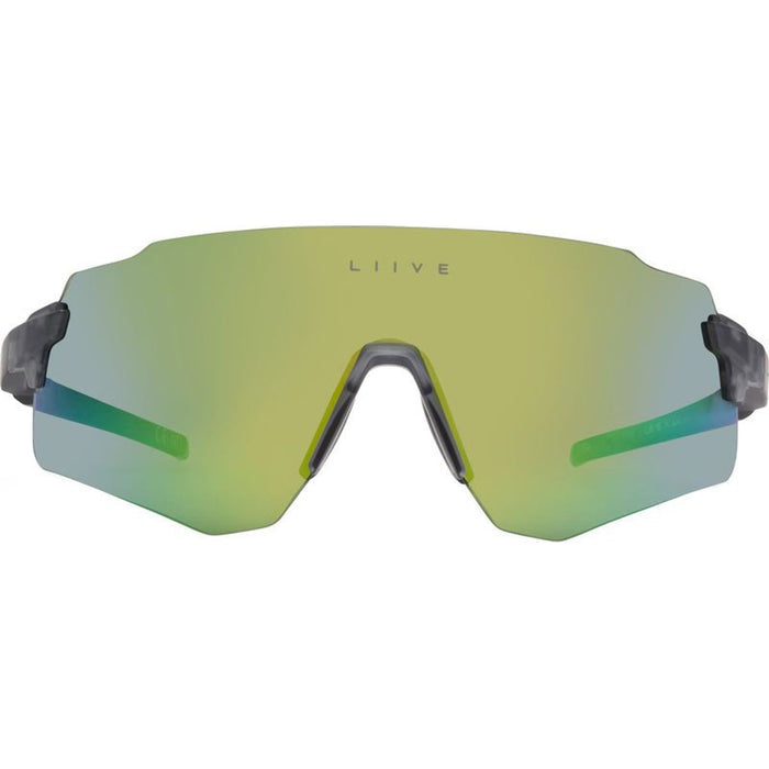 Flow X, Matte Xtal Smoke/Green Mirror Lenses