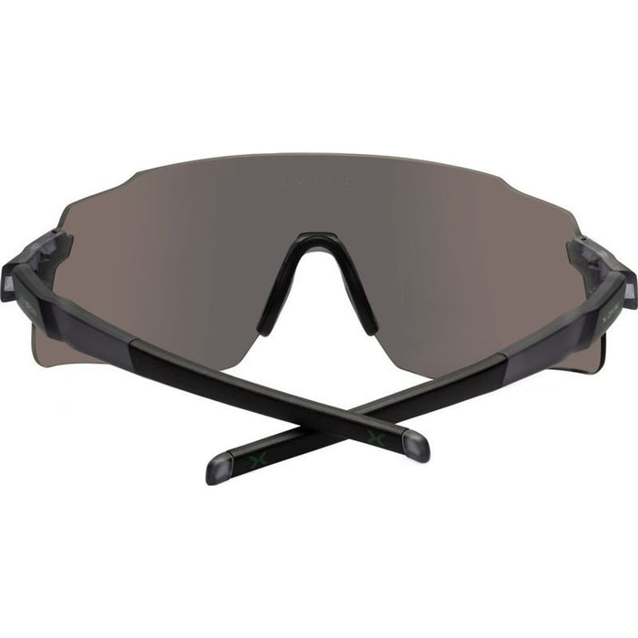 Flow X, Matte Xtal Smoke/Green Mirror Lenses