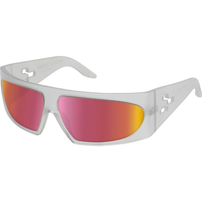 Fly By Wire, Matte Crystal/Spectra Red Mirror Polarised Lenses