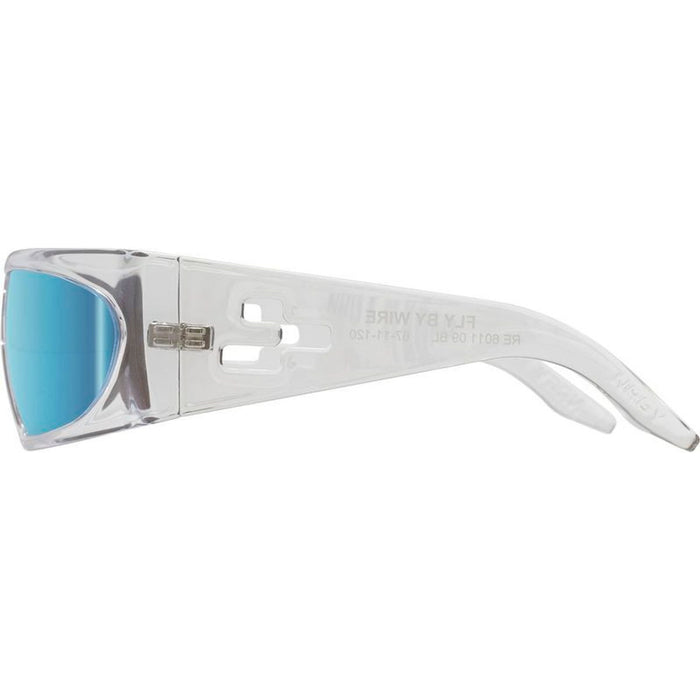 Fly By Wire, Crystal/Blue Water Mirror Polarised Lenses