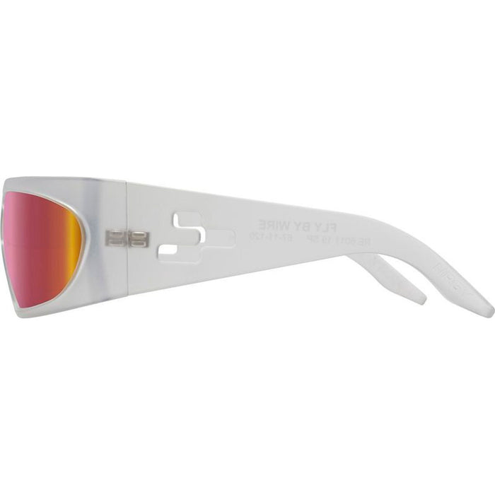 Fly By Wire, Matte Crystal/Spectra Red Mirror Polarised Lenses