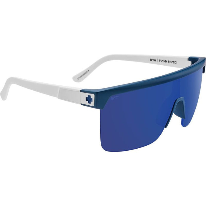 Flynn 5050, Matte Blue and White/Grey Green Blue Mirror Happy Lenses
