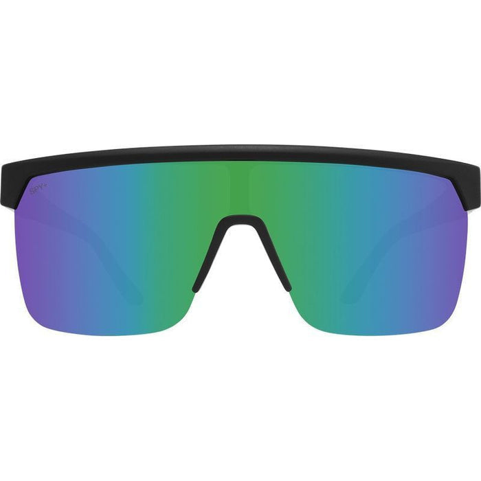 Flynn 5050, Matte Black and Pink/Light Grey Green Mirror Happy Lenses