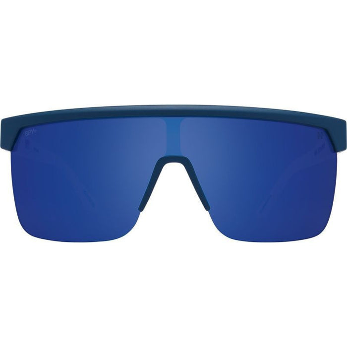 Flynn 5050, Matte Blue and White/Grey Green Blue Mirror Happy Lenses