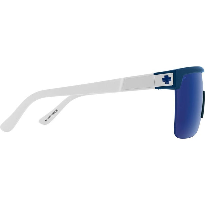 Flynn 5050, Matte Blue and White/Grey Green Blue Mirror Happy Lenses