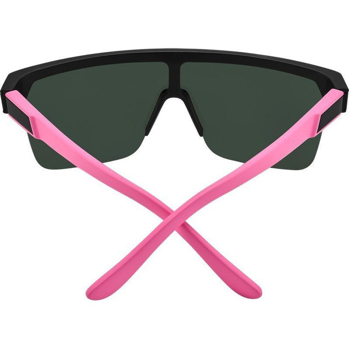 Flynn 5050, Matte Black and Pink/Light Grey Green Mirror Happy Lenses