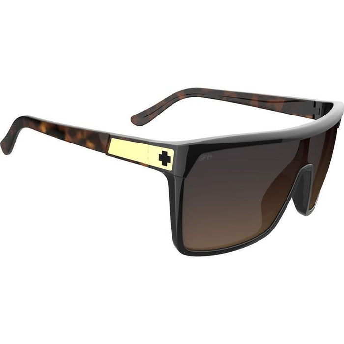Flynn, Black and Honey Tort/Happy Dark Brown Gradient Lenses