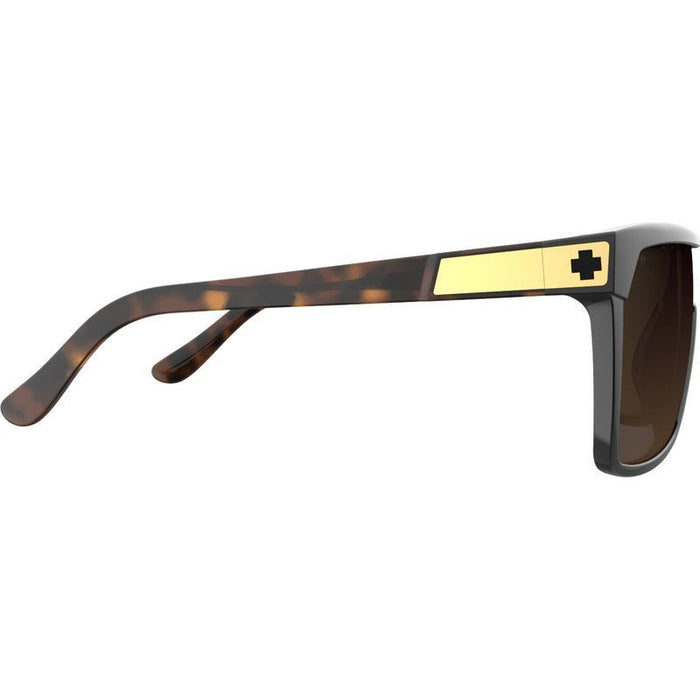 Flynn, Black and Honey Tort/Happy Dark Brown Gradient Lenses