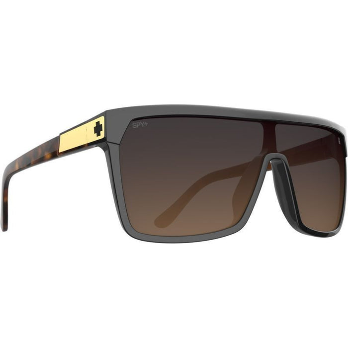Flynn, Black and Honey Tort/Happy Dark Brown Gradient Lenses