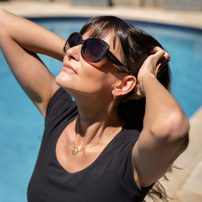 Franca, Crystal Brown/Brown Gradient Polarised Lenses