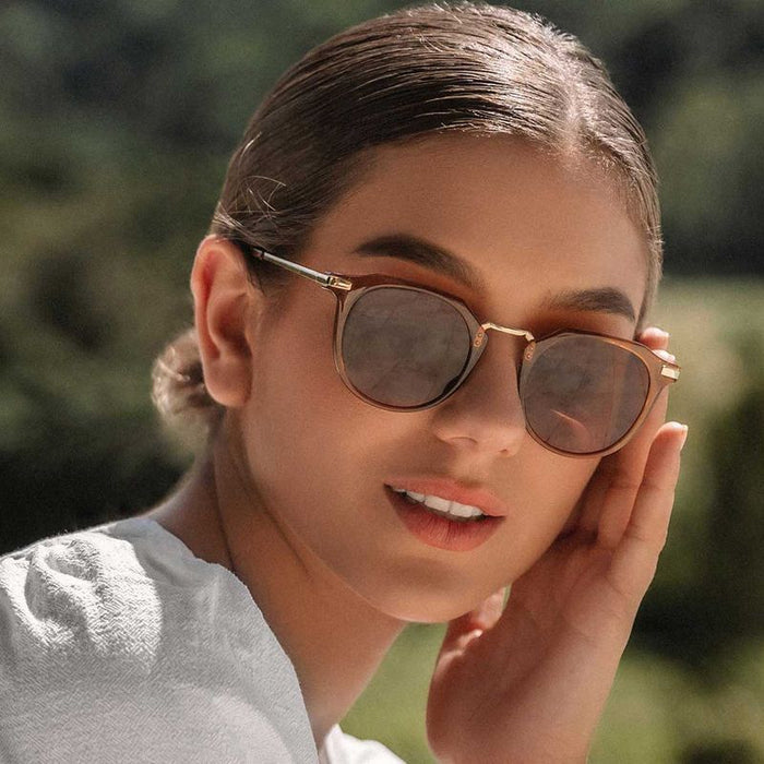 Frankie, Gloss Xtal Tobacco and Gold/Brown Lenses