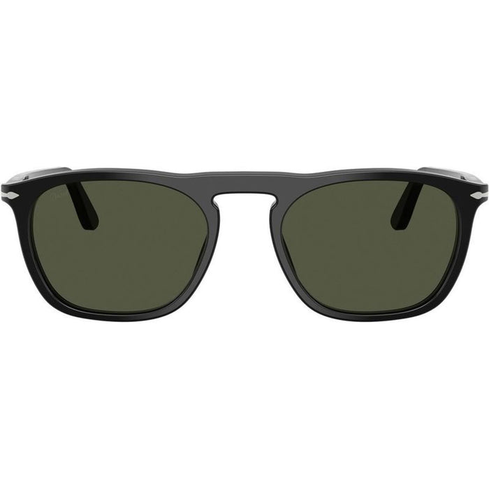 Gae PO3391S, Black/Green Glass Lenses 53 Eye Size