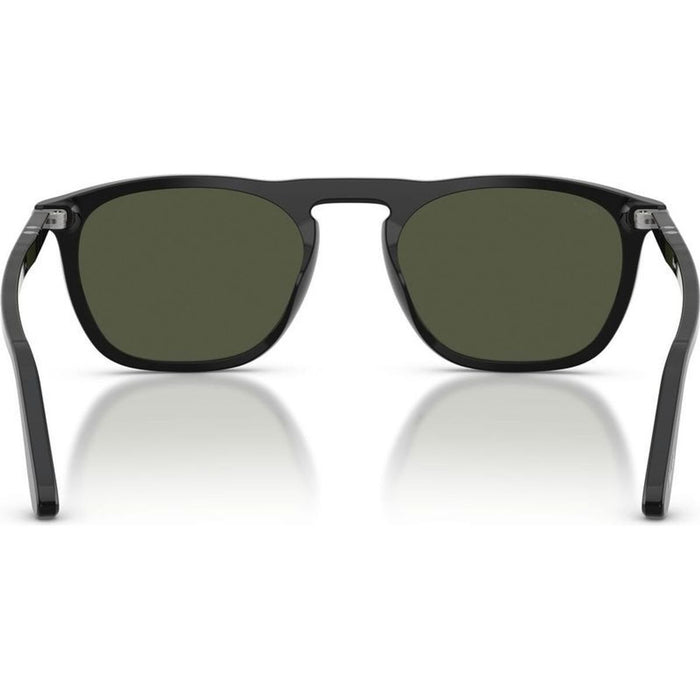 Gae PO3391S, Black/Green Glass Lenses 53 Eye Size