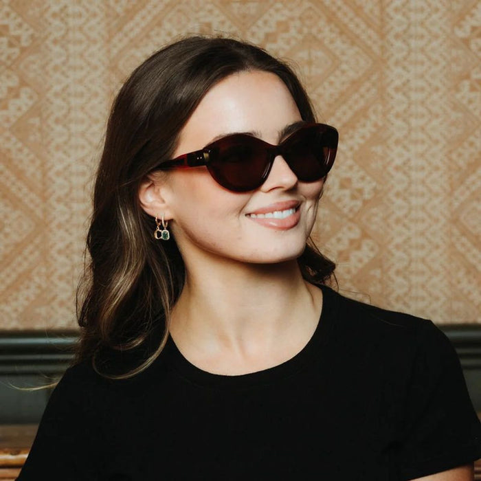 Galena, Burgundy/Brown Lenses