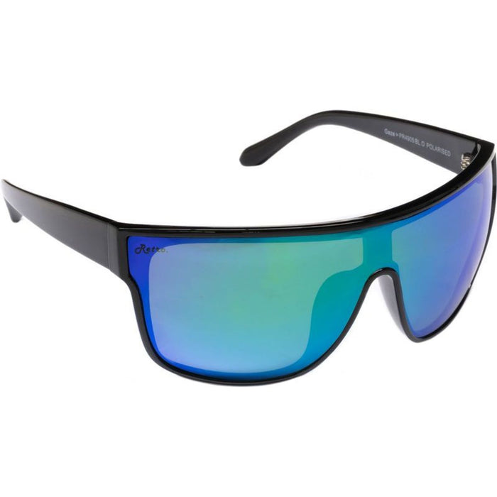 Gaze, Shiny Black/Green Mirror Polarised Lenses