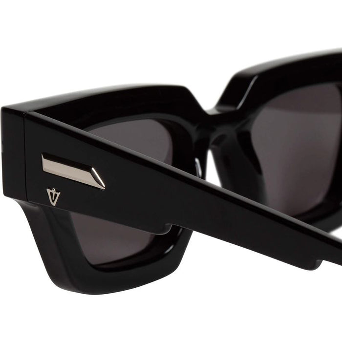 Ghost, Gloss Black with Silver Metal Trim/Black Lenses