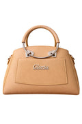 Gloria Heart-Accent Camel Brown Top-Handle Handbag - Nishat Creative Store