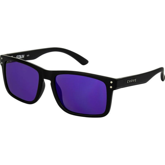 Goblin, Matte Black/Purple Mirror Lenses