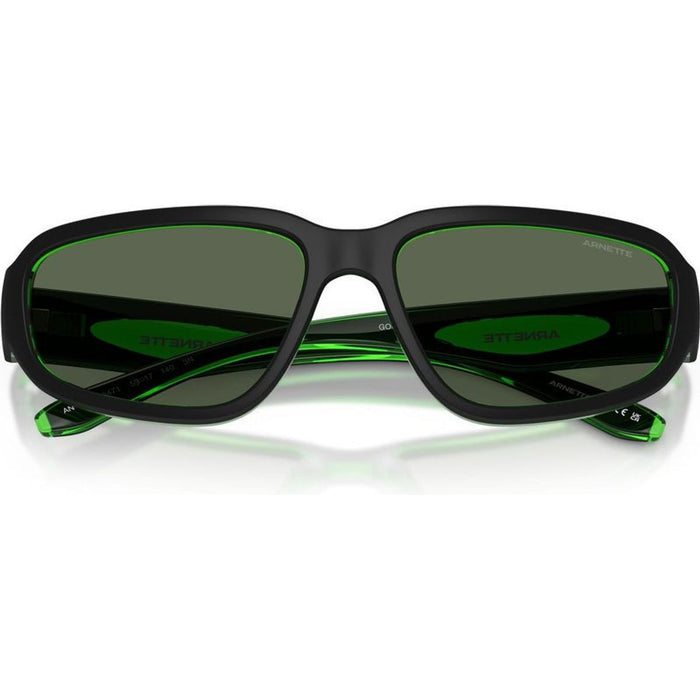 Goodle AN4365, Black and Transparent Green/Dark Green Lenses