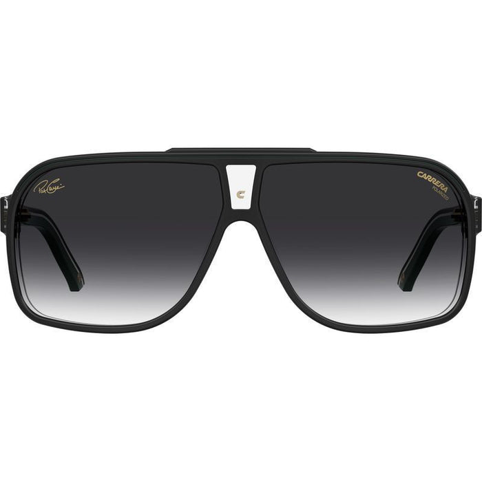 Grand Prix 2/Pat, Black Green/Grey Gradient Polarised Lenses