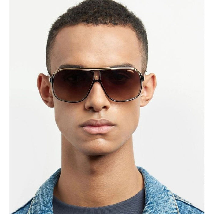 Grand Prix 3, Black Gold/Brown Gradient Lenses