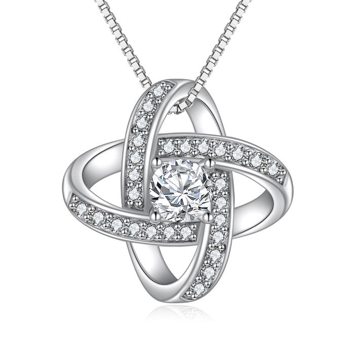 Grandma From Grandchild - Love Knot Necklace  I've Been Thinking of You, Shipping Included