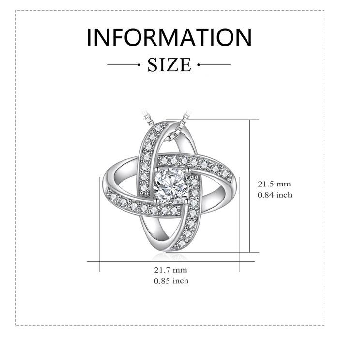 Grandma From Grandchild - Love Knot Necklace  I've Been Thinking of You, Shipping Included
