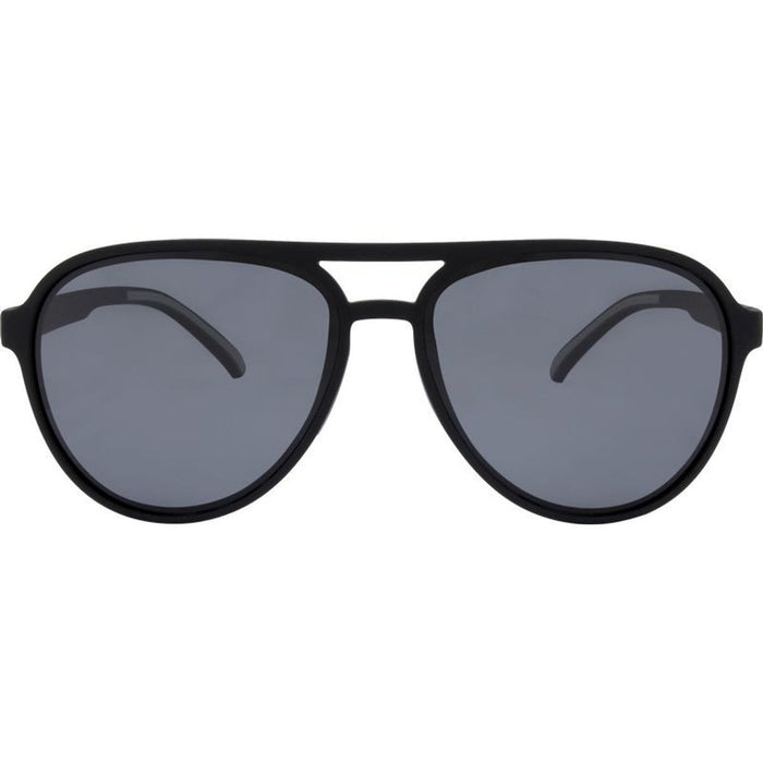 Greasy, Rubber Black/Smoke Polarised Lenses