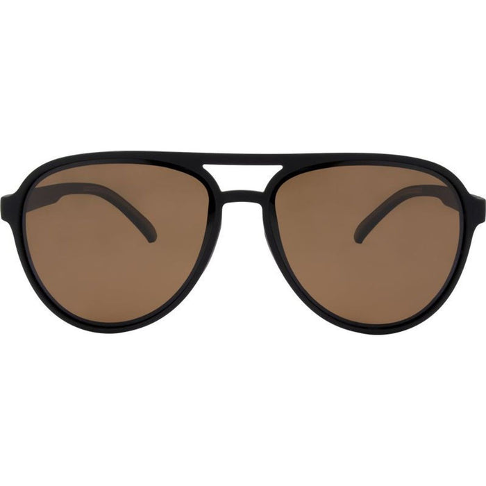 Greasy, Rubber Black/Brown Polarised Lenses