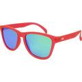 Gritty, Rubber Pink/Green Mirror Polarised Lenses