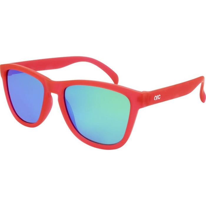 Gritty, Rubber Pink/Green Mirror Polarised Lenses