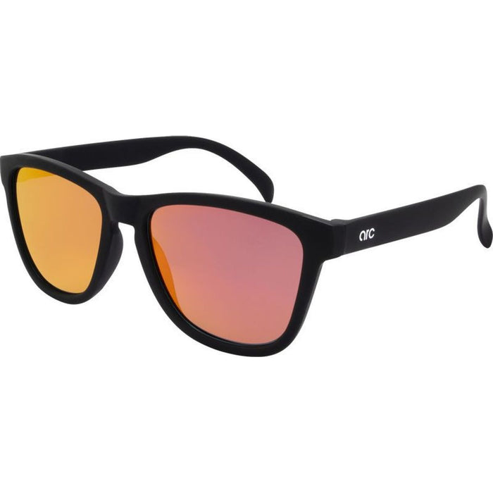 Gritty, Rubber Black/Red Mirror Polarised Lenses