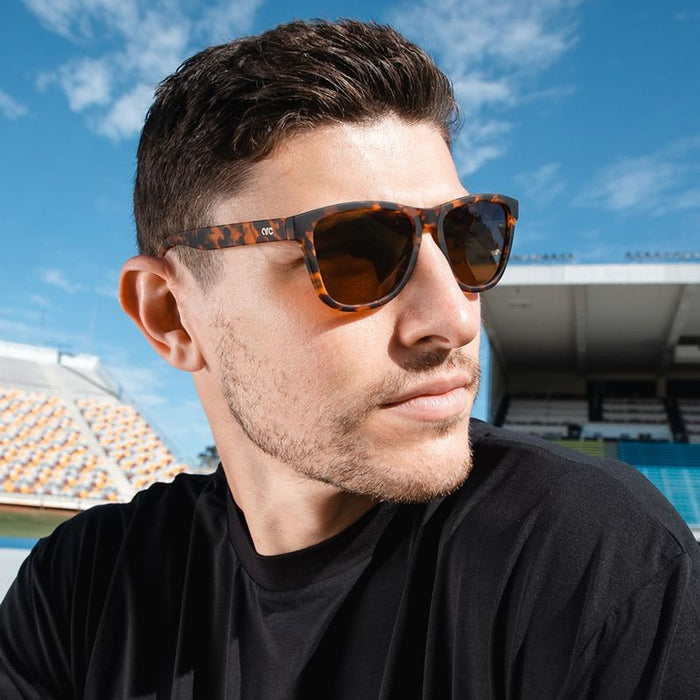 Gritty, Rubber Tort/Brown Polarised Lenses