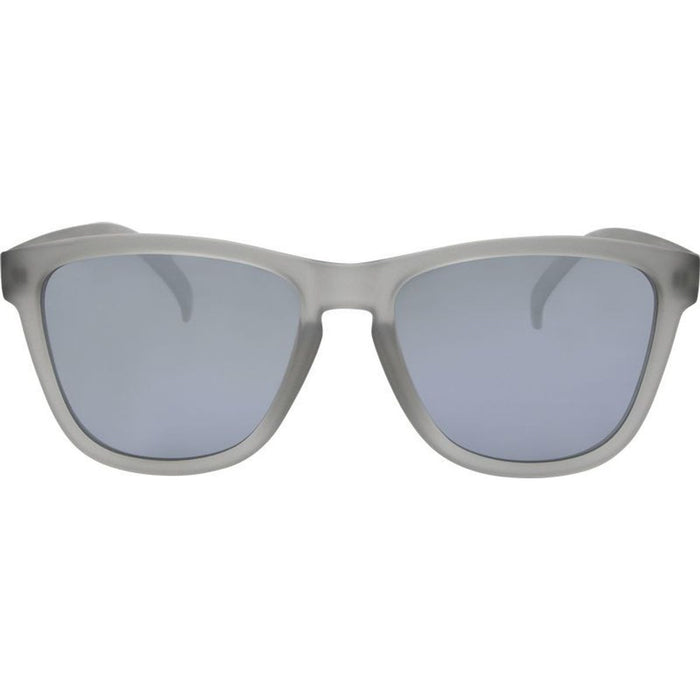 Gritty, Rubber Grey/Silver Mirror Polarised Lenses