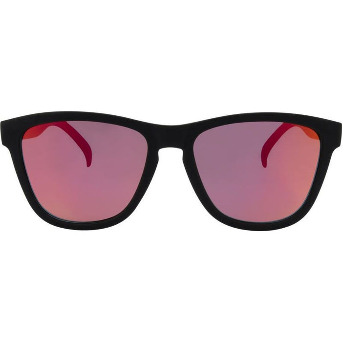 Gritty, Rubber Black/Red Mirror Polarised Lenses