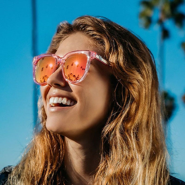 Grove, Neon Queen Pink/Hot Pink Mirror Polarised Lenses