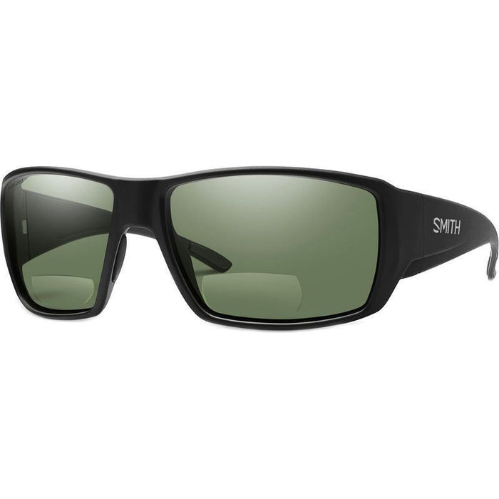 Guides Choice, Matte Black/Bifocal +2.5 Grey Green Polarised Lenses