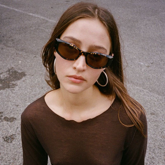 Guilty, Polished Crystal Dark Tortoise/Brown Polarised Lenses