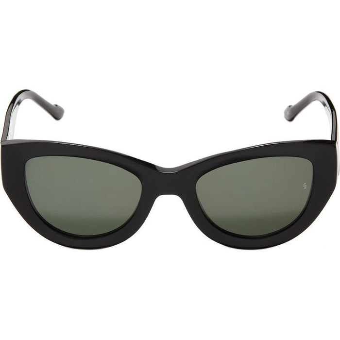 Harper, Black/Green Lenses
